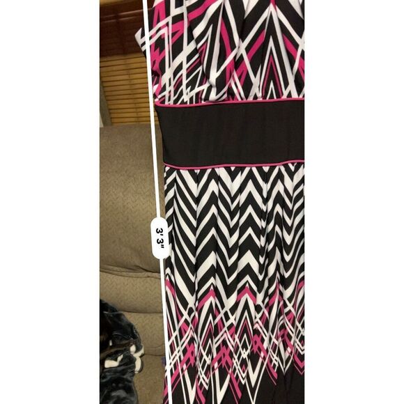 R&M Richards Dress and Jacket Set - Black and White Print - Size 10 - Picture 12 of 12